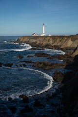 lighthouse on the coast, Point Arena lighthouse, North California