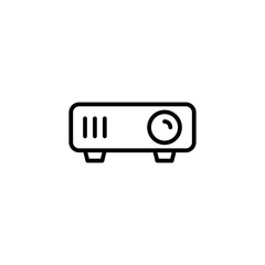 Video projector line icon vector