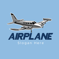 air plane company logo template vector design