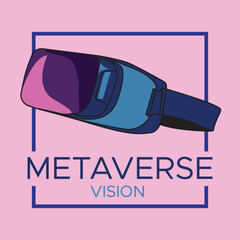 metaverse google background illustration vector design