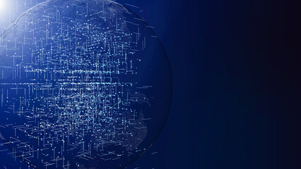 スマートシティ、デジタル社会のイメージ　5Gテクノロジー背景