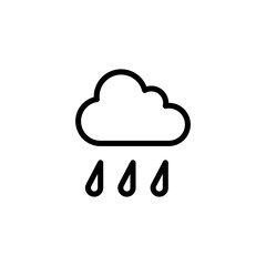 Rain line icon vector design