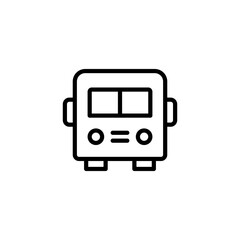 Bus line icon vector design