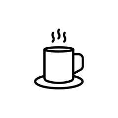 Mug line icon vector design