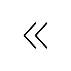 Obraz premium Backward line icon vector design