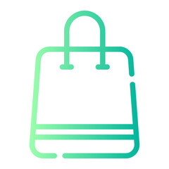 Shopping bag gradient icon