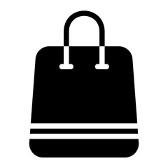 Shopping bag glyph icon