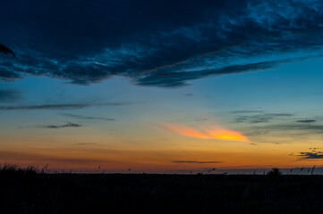 Obraz premium Evening Twilight on Barrier Island