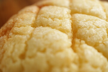 melon bread surface
