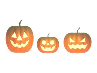 ハロウィーンとカボチャのおばけ