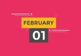 February 2 calendar reminder. 2nd February daily calendar icon template. Vector illustration 
