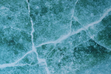 ひび割れた素材　ターコイズブルー