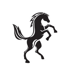 Fototapeta na wymiar horse macho vector logo minimalize.