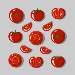Tomato icon set