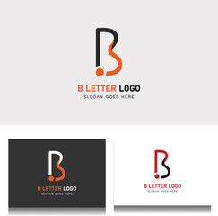 Letter B logo design. Letter B logo icon design - vector sign. Business card templates.