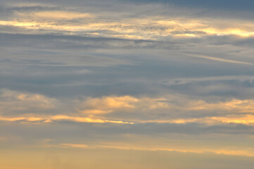 Fototapeta premium Dramatic panorama sky after sunrise