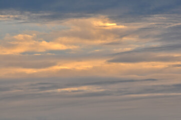 Obraz premium Dramatic panorama sky after sunrise
