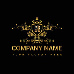 Luxury golden letter logo restaurants logo company logo shop logo business logo