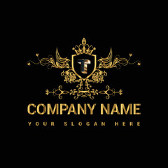 Luxury golden letter logo restaurants logo company logo shop logo business logo