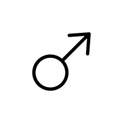 Gender Icon Sign Vector Isolated on White Artboard