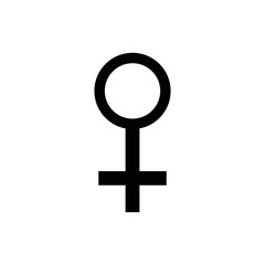 Gender Icon Sign Vector Isolated on White Artboard
