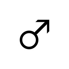 Gender Icon Sign Vector Isolated on White Artboard
