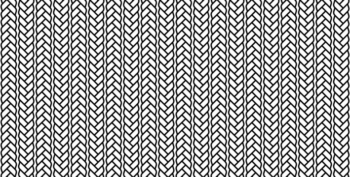 Rope pattern vector background. Seamless decorative texture illustration.