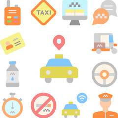 Location icon in a collection with other items