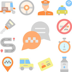 Conversation icon in a collection with other items