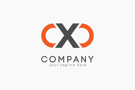 Letter CXC Monogram Logo. simple Geometric style isolated on white background. usable for branding and business logos, flat design logo template, vector illustration