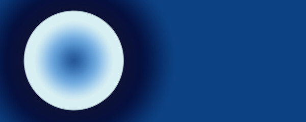 White circle on blue background stock photos