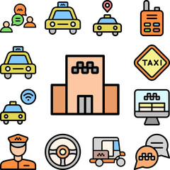 Cancelled icon in a collection with other items