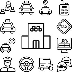 Cancelled icon in a collection with other items