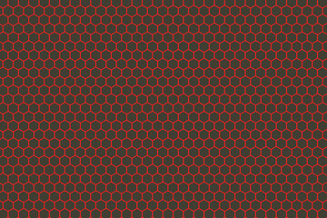 Obraz premium Seamless pattern of the hexagonal netting