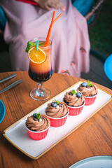 food and glass