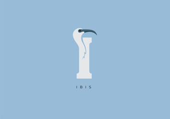IBIS I MONOGRAM, VECTOR LOGO