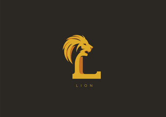 LION L MONOGRAM, VECTOR LOGO