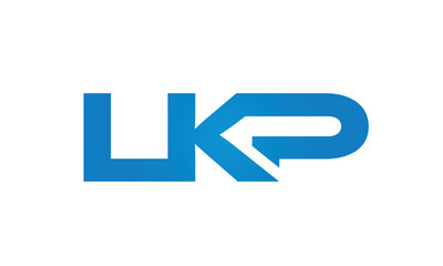Connected LKP Letters logo Design Linked Chain logo Concept