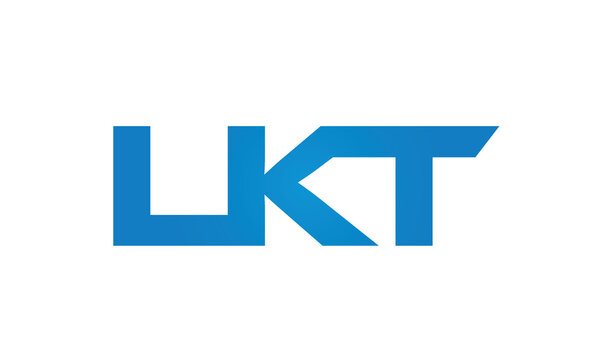 Connected LKT Letters logo Design Linked Chain logo Concept