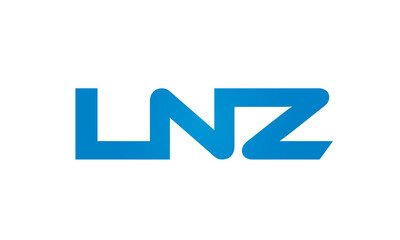 Connected LNZ Letters logo Design Linked Chain logo Concept