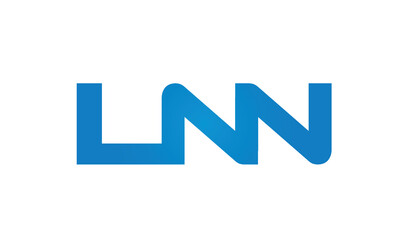 Connected LNN Letters logo Design Linked Chain logo Concept