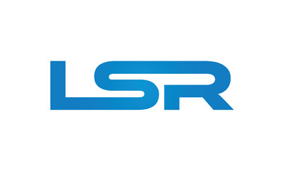 Connected LSR Letters logo Design Linked Chain logo Concept