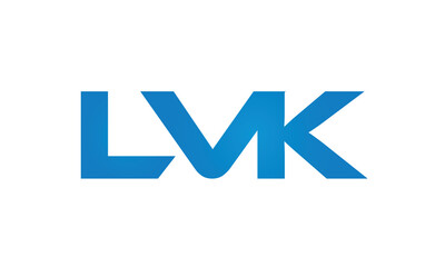 Connected LVK Letters logo Design Linked Chain logo Concept	
