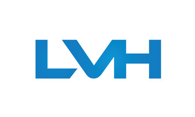 Connected LVH Letters logo Design Linked Chain logo Concept	
