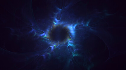 3D rendering abstract multicolor technology fractal light background