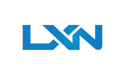 Connected LXN Letters logo Design Linked Chain logo Concept	