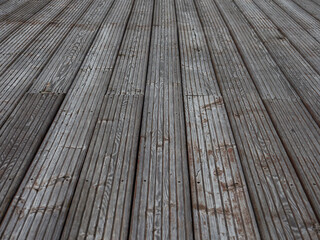 Dark old wooden table texture background top view