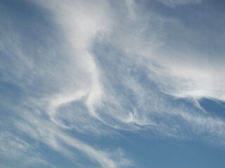 Naklejka na ściany i meble beautiful clouds on the sky