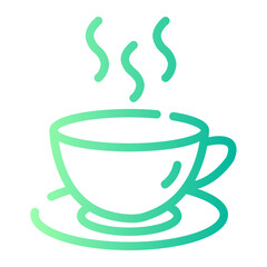 Coffee gradient icon