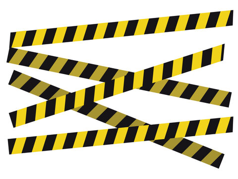 caution yellow tape construct warning line, temporarily working, Under construction zone symbol. Caution and danger tapes. Warning tape. Black and yellow line striped